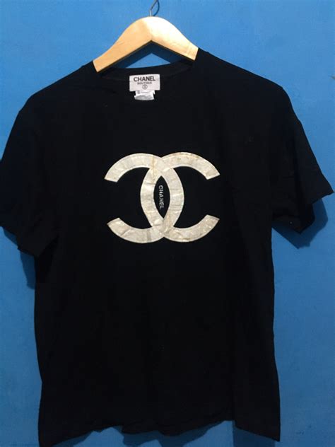 chanel t shirt authentic|chanel tee shirts vintage.